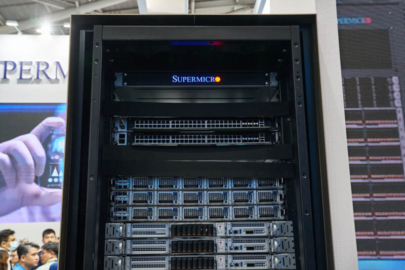 Supermicro NVIDIA GB200 NVL72 At Computex 2024 Top