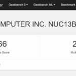 ASUS NUC 13 Rugged Short Geekbench 6