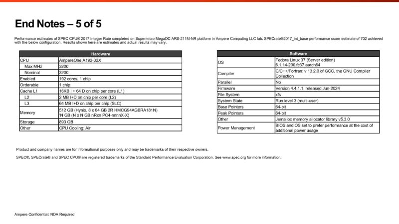 AmpereOne Architecture End Notes 5