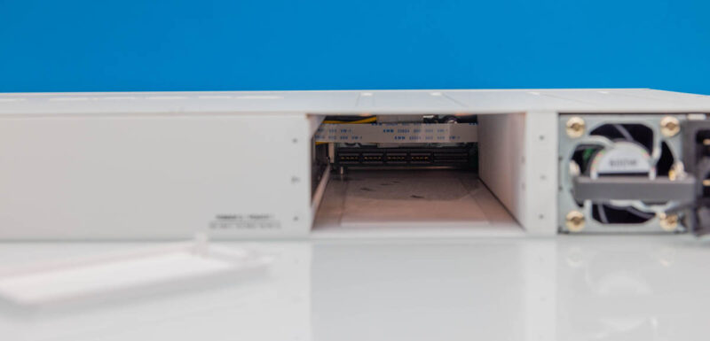 MikroTik CRS320 8P 8B 4S+RM PSU Slot