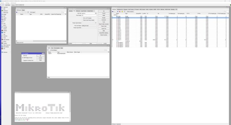 MikroTik CRS320 Interfaces Winbox Large