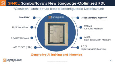 SambaNova SN40L RDU For Trillion Parameter AI Models - ServeTheHome