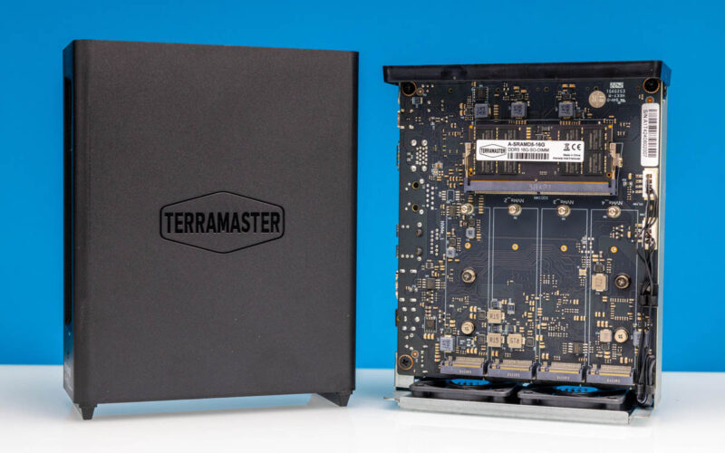 TerraMaster F8 SSD Plus Open With Cover