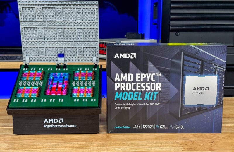 4th Gen AMD EPYC Lego Model With Box Stand 1