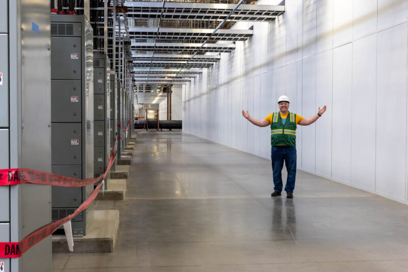 XAI Colossus Data Center Some Electrical Infrastructure With Patrick For Scale