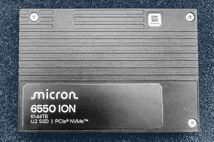 Micron 6550 ION 61.44TB NVMe SSD