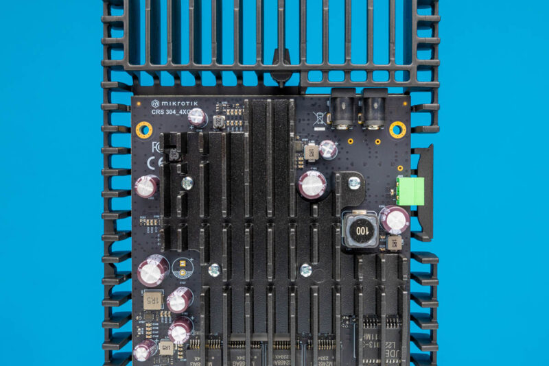 MikroTik CRS304 4XG IN Top Removed Heatsink