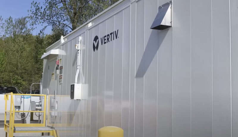 Vertiv Hydrogen Fuel Cell Container Exterior 2