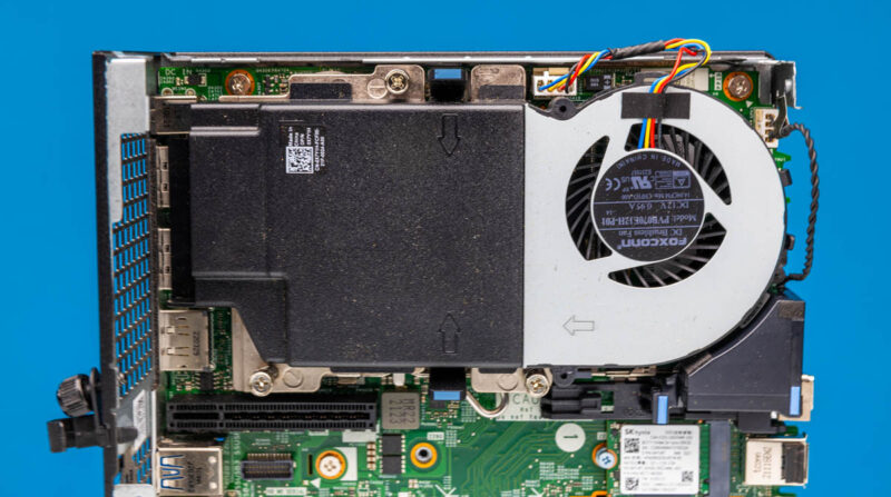 Dell Precision 3260 Compact CPU And Memory Fan Installed