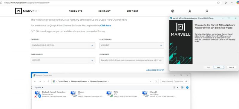 Marvell AQC113C Drivers