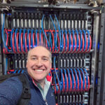 Patrick With HPE Cray EX AMD Liquid Cooled Racks For El Capitan At LLNL 1