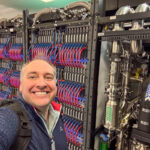 Patrick With Liquid Cooled HPE Cray And AMD Rack CDU El Capitan At LLNL 1