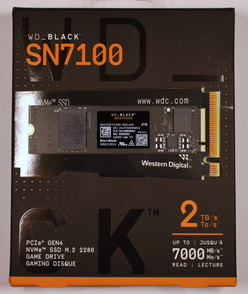 WD SN7100 2TB Box