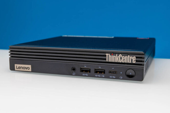 Lenovo ThinkCentre M75q Tiny Gen5 Front Angle