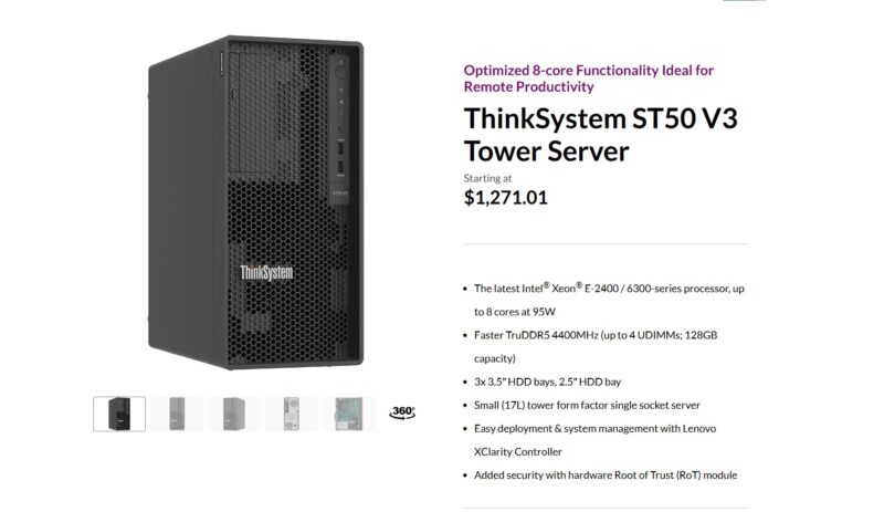 Lenovo ThinkSystem ST50 V3 Tech Specs 2025 02 17