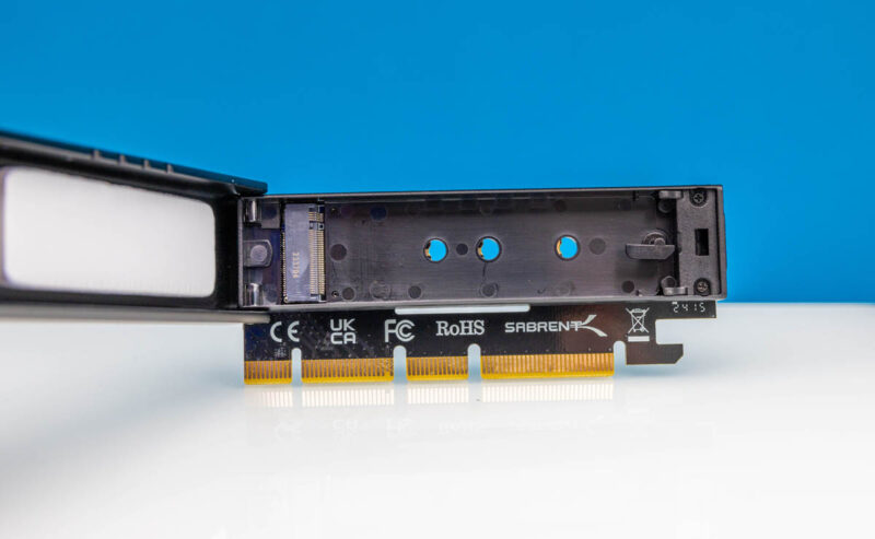 Sabrent M.2 NVMe SSD To PCIe Gen5 X16 AIC Open 2