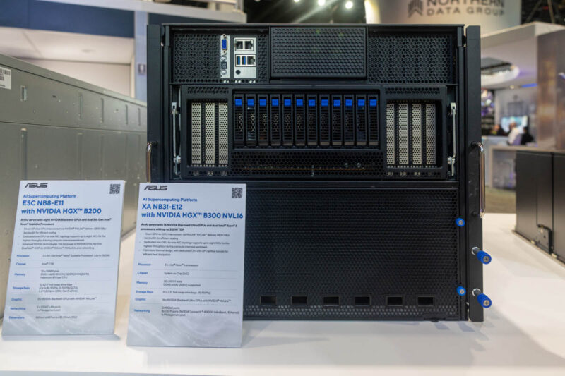 ASUS XA NB3I E12 With NVIDIA HGX B300 NVL16 Front