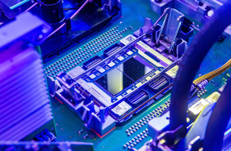 IBM Telum II In Socket Without Heatsink Close 1