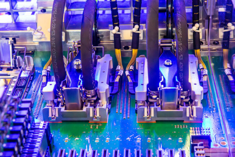 IBM Z17 Telum II Liquid Cooling And SMP Cables Attached 1