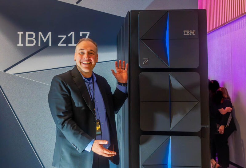 Patrick With IBM Z17 Mainframe At Launch 1