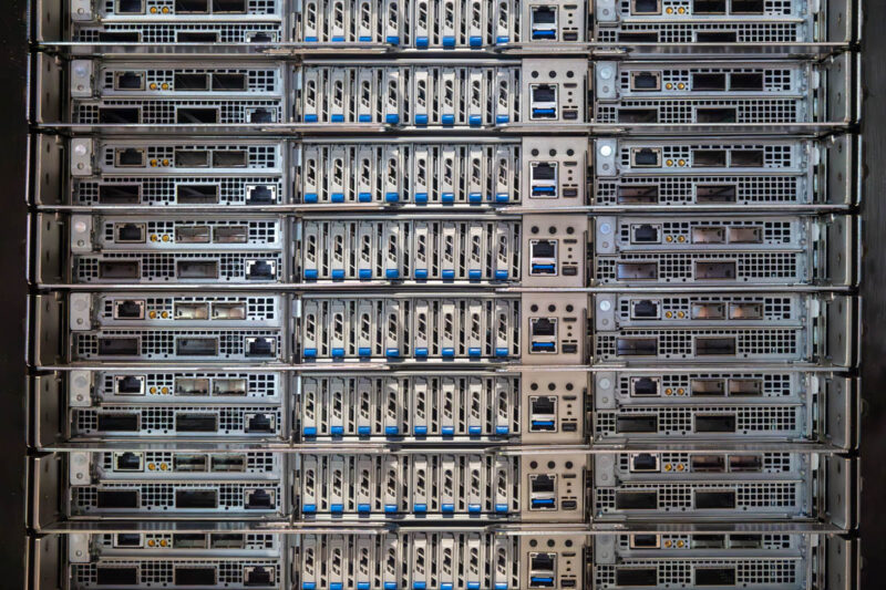 Pegatron SN2201 Rack Close Up